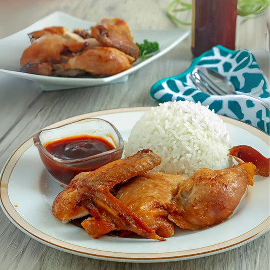 Half Oriental Chicken With Rice